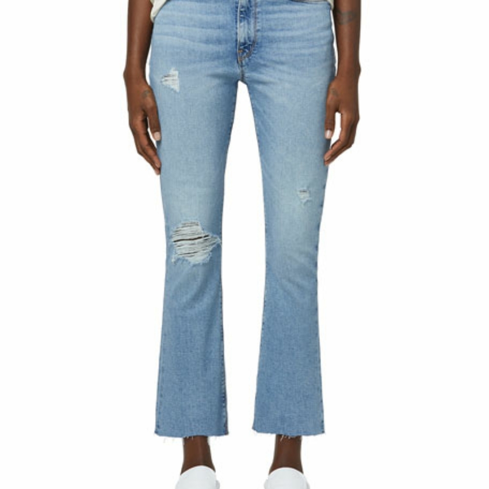Hudson Barbara High Rise Cropped Flare Jeans